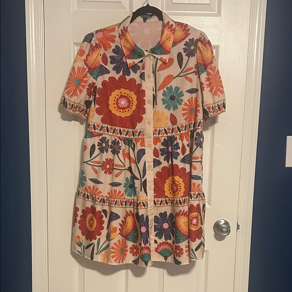 SHEIN Multicolor Floral Dress